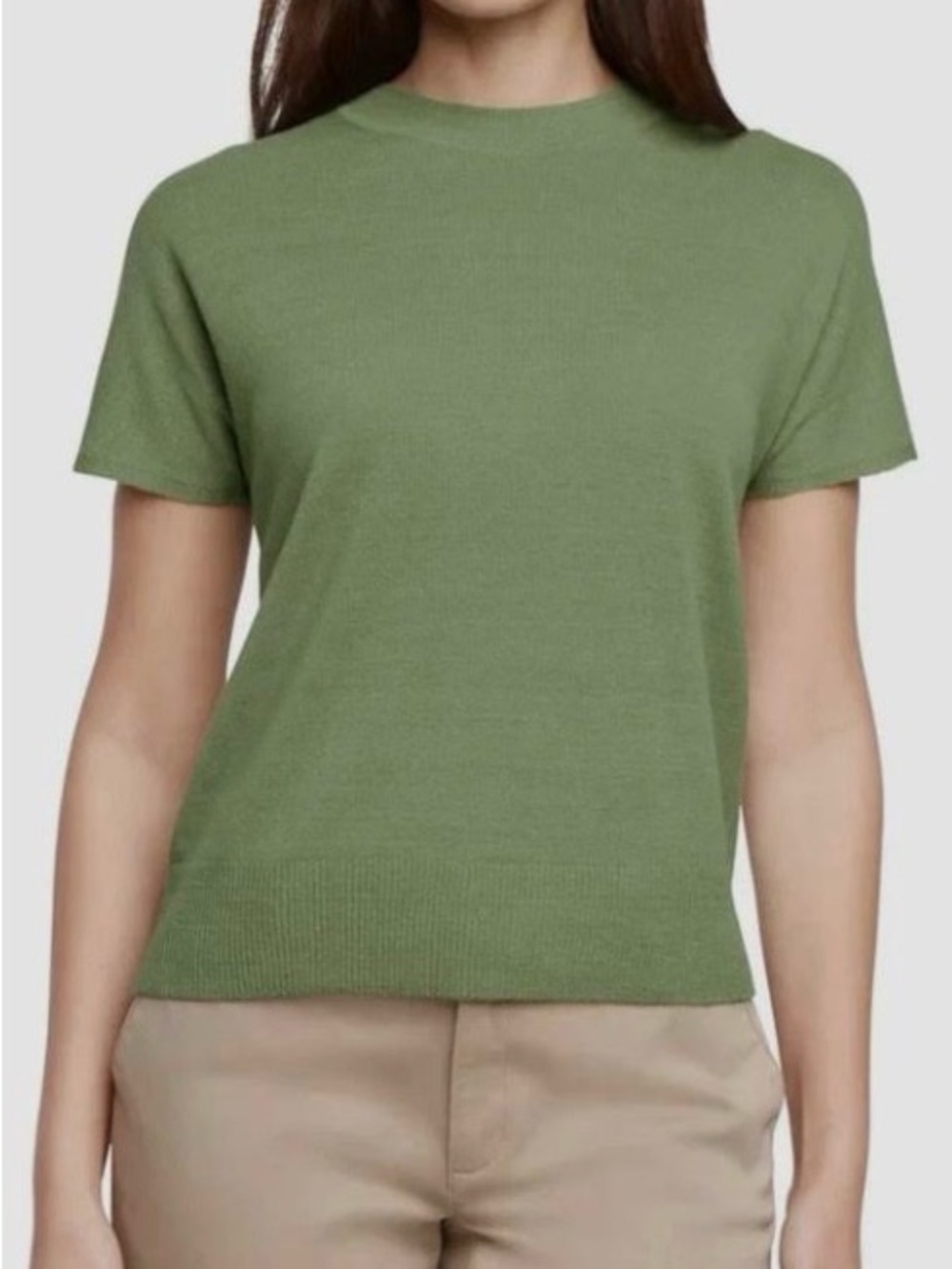 Banana Republic Olive Green Short Sleeve Crewneck Tee